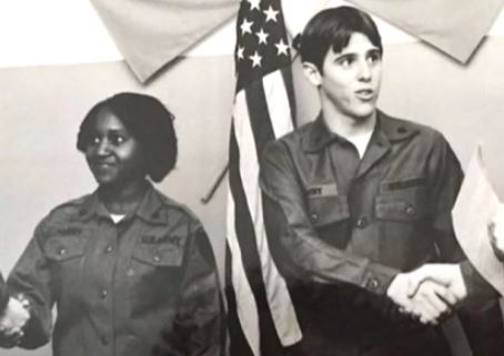 Darlene Mowry and Timothy John Mowry when they were in the U.S. Army